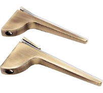 Полкодержатель ZY-156 130x65x22 2шт бронза Trodos 304082