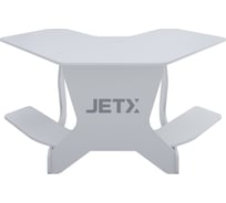Игровой угловой компьютерный cтол VMMGame JETX LIGHT WHITE SF-1WWE