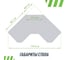 Игровой угловой компьютерный cтол VMMGame JETX LIGHT WHITE SF-1WWE 9
