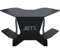 Игровой угловой компьютерный cтол VMMGame JETX DARK BLACK SF-1BBK