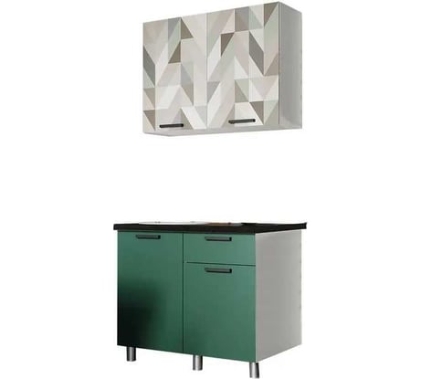 Кухня Арника 1.0м Ева Зеленый лес 00-00129943