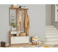 Прихожая КПУП "Калинковичский мебельный комбинат" Интер дуб сонома/ белый 00000039134