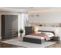 Спальня Арника Денвер графит, комплект 1 H144708