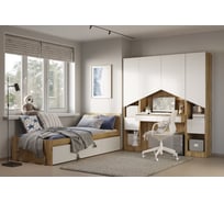 Комплект мебели Арника ГУДВИН 2, дуб крафт/белый Н142709