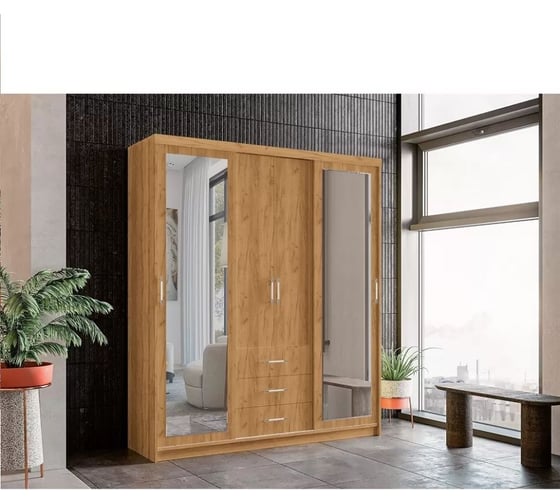 Шкаф-купе Арника Фортуна 1.7 м, крафт золотой ЗРК 00-00144637 1