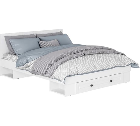 Кровать Арника Софт КР-11 1.4 м белый/эмаль белая (F26) 00-00143352