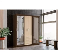 Шкаф-купе Арника Фортуна 1.7 м, венге/дуб молочный ЗРК 00-00144985