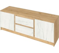 Тумба Арника Зара ЗТ131-22 0.48х1.31x0.4 м, крафт золотой/крафт белый 00-00144911