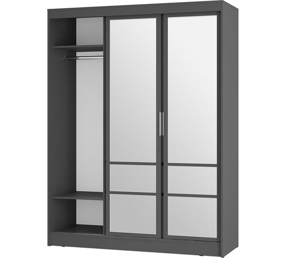 Шкаф-купе Арника Симпл ШКК-06 графит 00-00143429