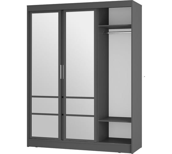 Шкаф-купе Арника Симпл ШКК-06 графит 00-00143429