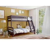 Кровать двухъярусная Мебельград с наклонной лестницей Адель лаванда 43355