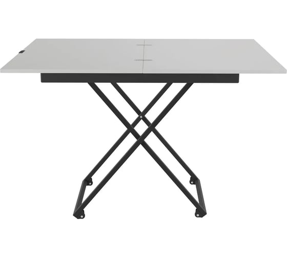 Универсальный трансформируемый стол ООО Калифорния мебель АНДРЭ Loft ЛДСП, белый/черный 5900681101 1