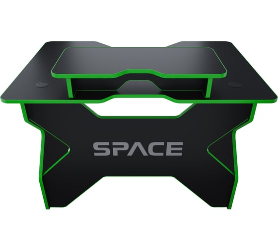 Игровой стол с подставкой для монитора VMMGAME SPACE 120 DARK зелёный BASE ST-1-BS-1-BGN-120SET