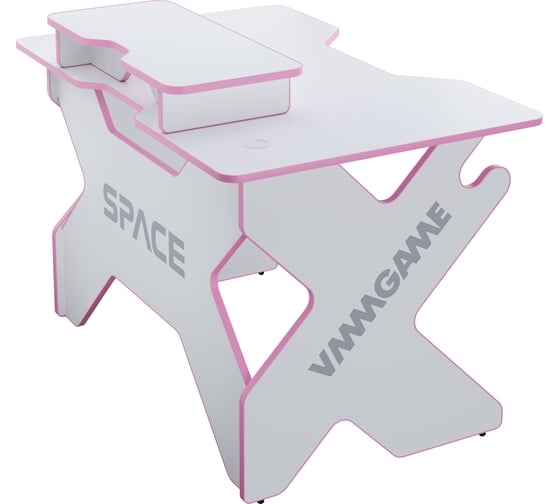 Игровой стол с подставкой для монитора VMMGAME SPACE 120 LIGHT розовый BASE ST-1-BS-1-WPK-120SET
