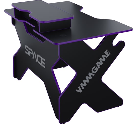 Игровой стол с подставкой для монитора VMMGAME SPACE 120 DARK пурпурный BASE ST-1-BS-1-BPU-120SET 1