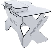 Игровой стол с подставкой для монитора VMMGAME SPACE 120 LIGHT чёрный BASE ST-1-BS-1-WBK-120SET