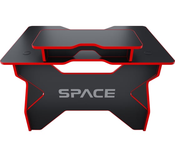 Игровой стол с подставкой для монитора VMMGAME SPACE 120 DARK красный BASE ST-1-BS-1-BRD-120SET
