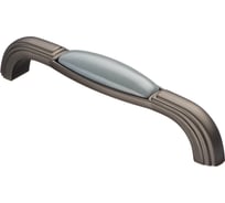 Ручка-скоба Kerron с фарфором, 128 мм, графит SF14-12-128 GF