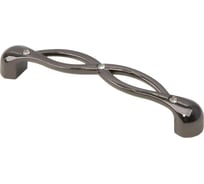 Ручка-скоба с кристаллами KERRON 128 мм, черный хром CRL34-128 BN