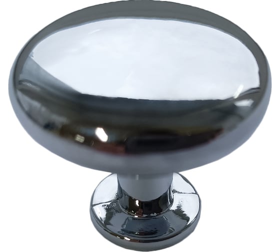 Мебельная ручка-кнопка Trodos 9095 алюминий, хром 303581 1