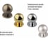 Мебельная ручка-кнопка Trodos ZY-108 сплав ЦАМ, хром матовый 303032 7
