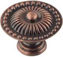 Мебельная ручка-кнопка Trodos ZY-120 сплав ЦАМ, медь 303028
