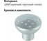 Мебельная ручка-кнопка Trodos ZY-15 сплав ЦАМ, хром 303022 4