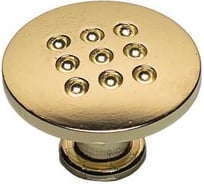 Мебельная ручка-кнопка Trodos ZY-59 сплав ЦАМ, золото 303425