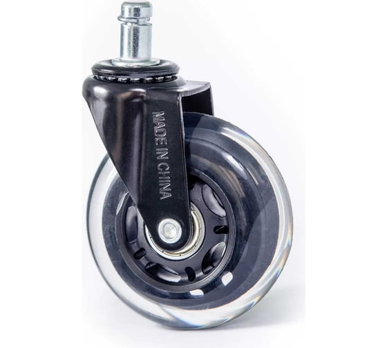 Комплект силиконовых колес для компьютерного кресла CASTORS (ДИАМЕТР 74ММ; M11) VMMGame Wls1