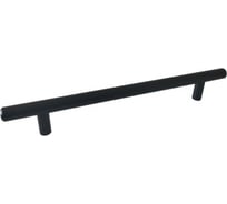 Ручка-рейлинг мебельная Trodos 8926 D12x160-220 мм, сталь, черный матовый 303145