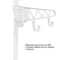 Вешалка напольная для одежды Oqqi 55х35.5х171 Hanger-White 6