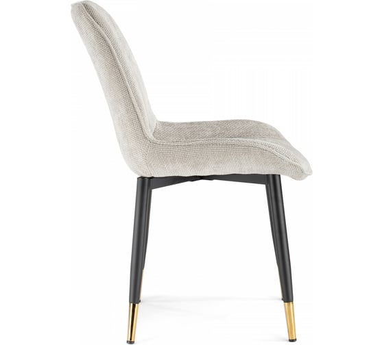 Стул на металлокаркасе Woodville Seda 1 latte / black / gold 15773