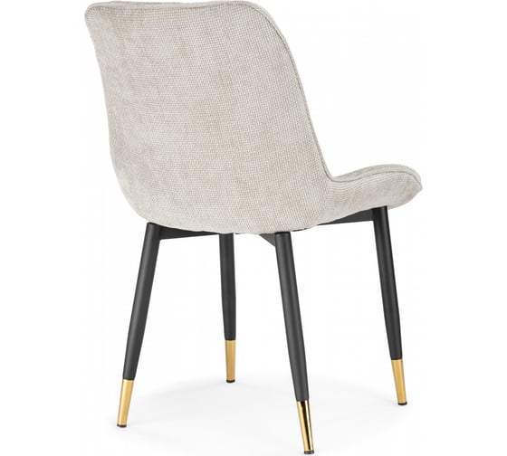 Стул на металлокаркасе Woodville Seda 1 latte / black / gold 15773