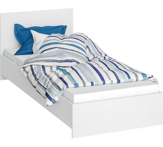Кровать Адайн 80x200 белое дерево Woodville 533866