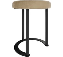 Пуф бежевый с металлическим каркасом GENGLASS HORSIX GGS-01-2-1