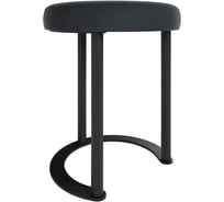 Пуф чёрный с металлическим каркасом GENGLASS HORSIX GGS-01-2-2