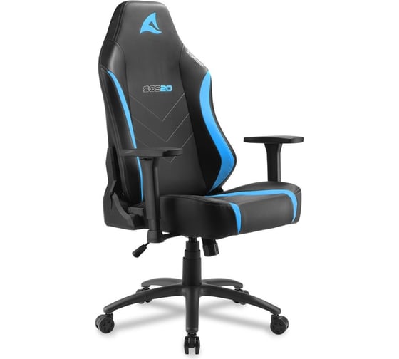 Игровое кресло Sharkoon Skiller SGS20 чёрно-синее SGS20-BK/BU