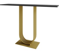 Стол консольный с металлическим подстольем GENGLASS ARFEO GGK-02-1-2-120