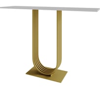 Стол консольный с металлическим подстольем GENGLASS ARFEO GGK-02-1-3-120
