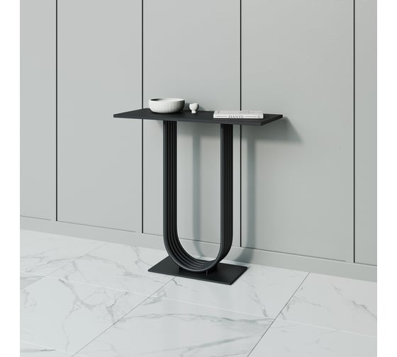 Стол консольный с металлическим подстольем GENGLASS ARFEO GGK-02-2-2-80 1