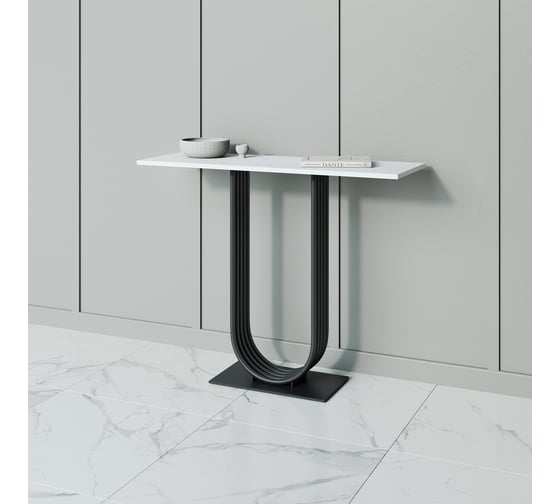Стол консольный с металлическим подстольем GENGLASS ARFEO GGK-02-2-3-100 1