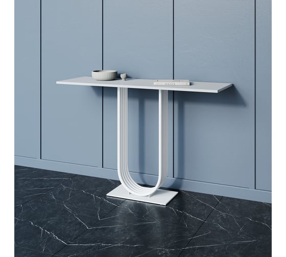 Стол консольный с металлическим подстольем GENGLASS ARFEO GGK-02-3-3-120
