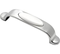 Ручка-скоба с фарфором KERRON 96 мм, хром SF16-11-96