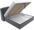 Интерьерная кровать Лига диванов Лотос 180 велюр серый 120776 6