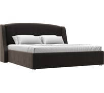 Интерьерная кровать Лига диванов Лотос 180 велюр коричневый 120775