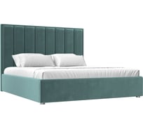 Интерьерная кровать Лига диванов Афродита 180 велюр бирюзовый 120577
