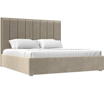 Интерьерная кровать Лига диванов Афродита 200 микровельвет бежевый 120610