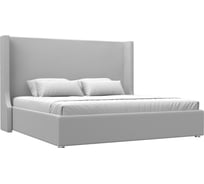 Интерьерная кровать Лига диванов Ларго 200 экокожа белый 120757