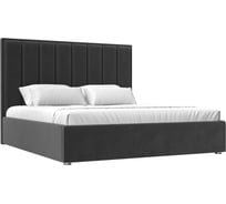 Интерьерная кровать Лига диванов Афродита 180 велюр серый 120581