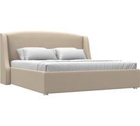 Интерьерная кровать Лига диванов Лотос 180 экокожа бежевый 120768